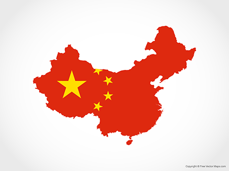 460x345 vector maps of china free vector maps