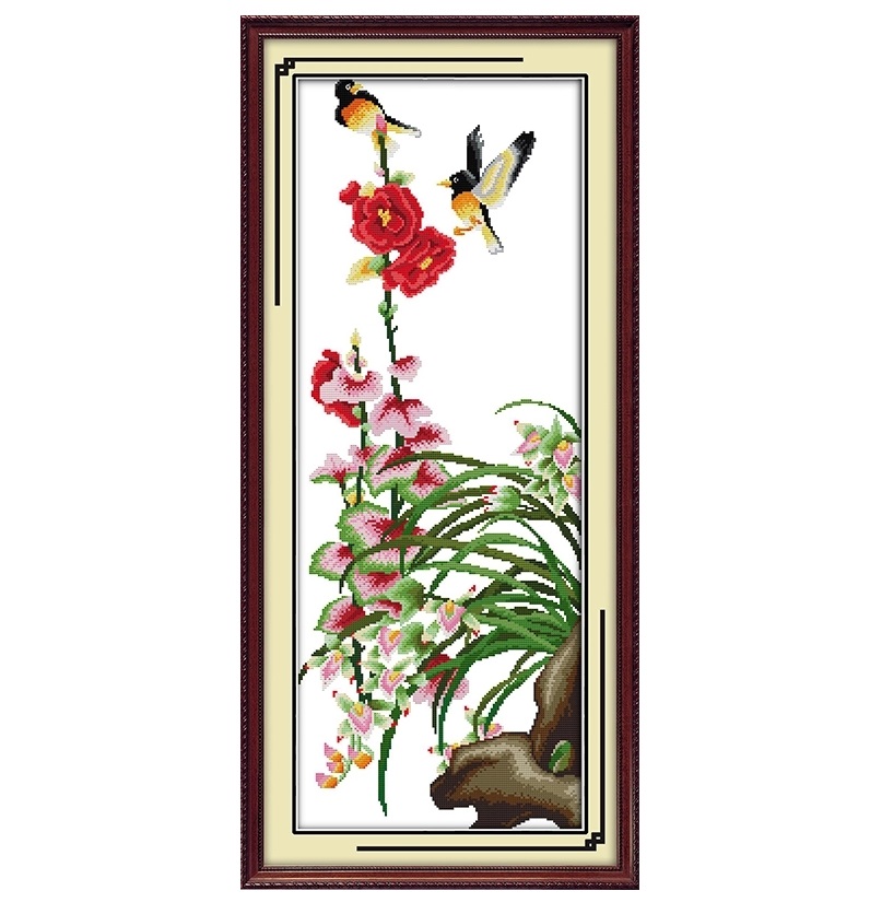 796x836 Diy Cross Stitch Chinese Flower Drawing Pig And Panda