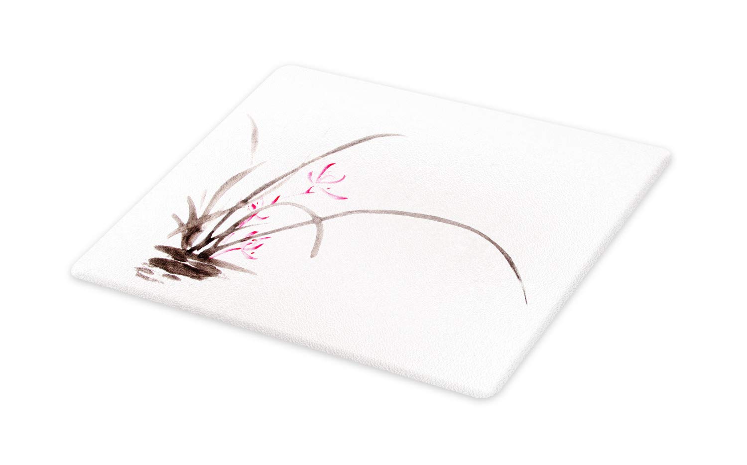 1500x934 Ambesonne Art Cutting Board, Traditional Ink Orchid