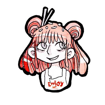 360x360 Chinese Take Out Girl Sticker