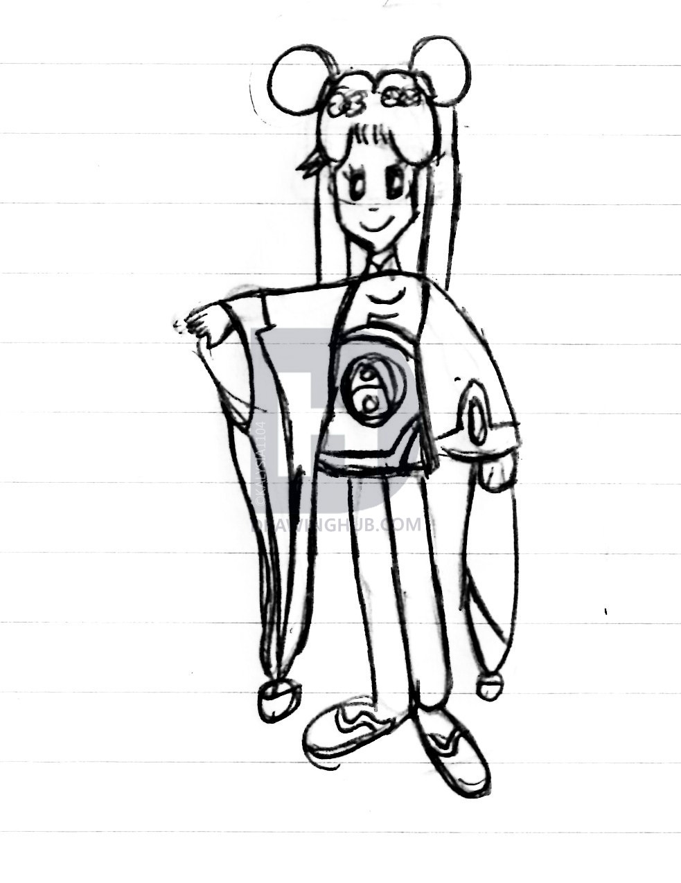 983x1275 Chinese Girl Drawing