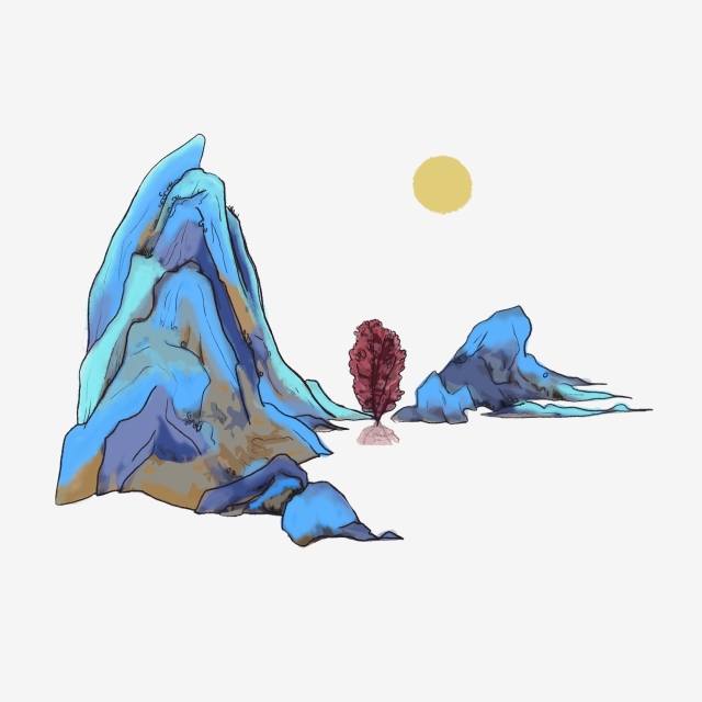 640x640 Chinese Style Landscape Point Ink, Birds And Flowers, Meticulous