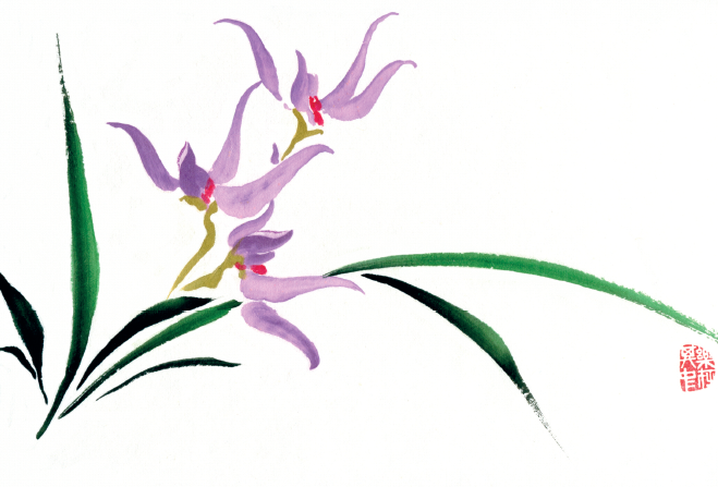 659x447 Learn Chinese Brush Painting Techniques With Pauline Cherrett