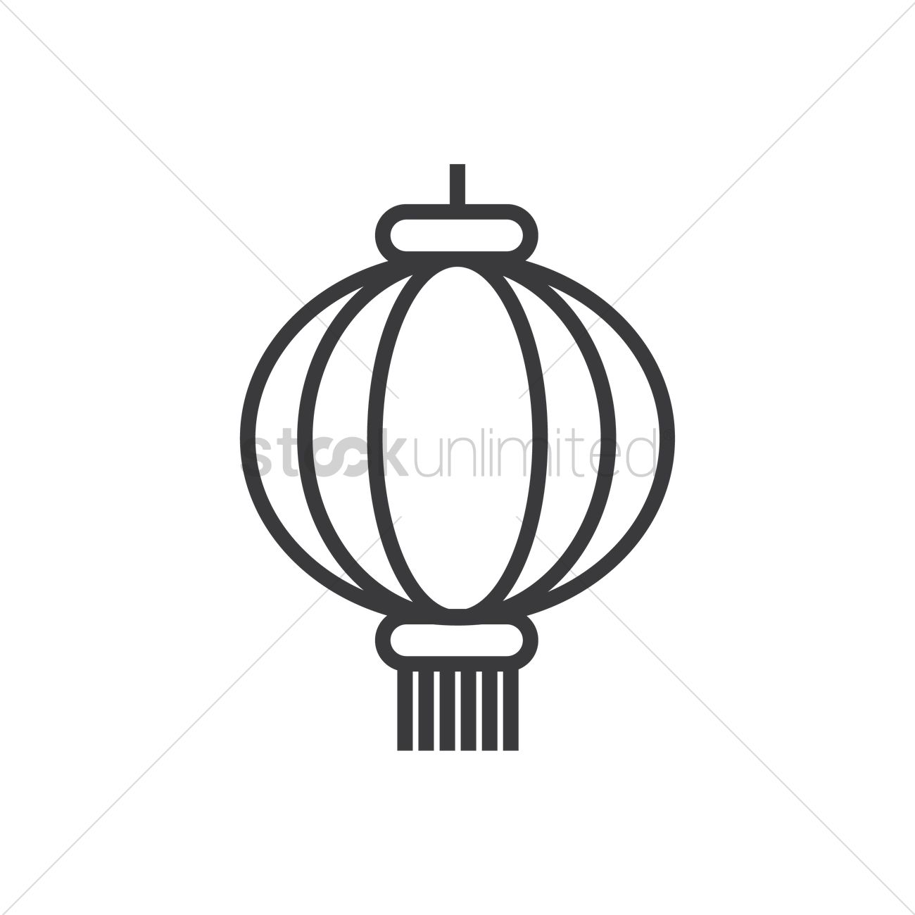 1300x1300 Chinese Lantern Vector Image