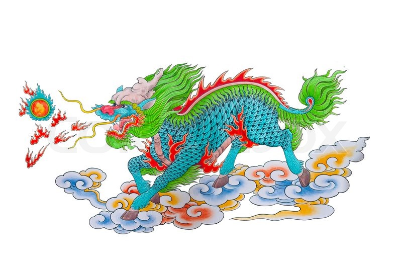 800x533 Drawing Of Colorful Chinese Dragon Stock Image Colourbox