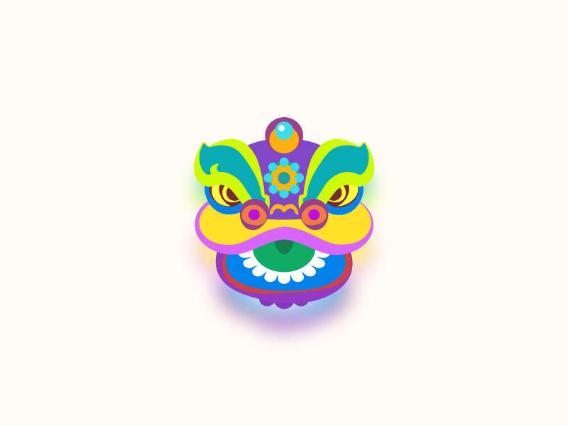 800x600 China Dancing Lion In Vector Logos Icons Chinese Lion
