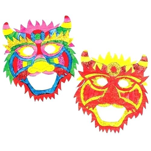 500x500 chinese dragon mask masks puppets chinese dragon mask drawing