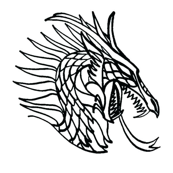 600x600 Chinese Dragon Head Coloring