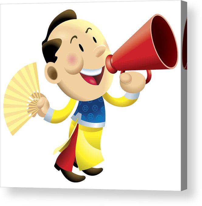 665x680 Welcome Chinese New Year Business Man Acrylic Print