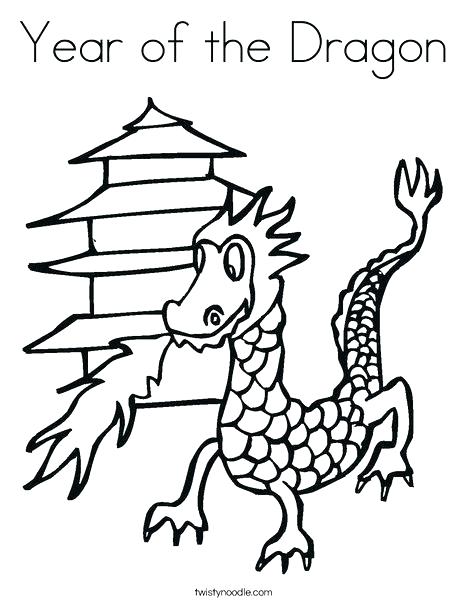 468x605 Chinese Dragon Coloring
