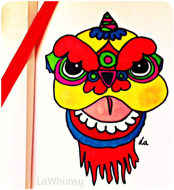 Chinese New Year Dragon Drawing | Free download on ClipArtMag