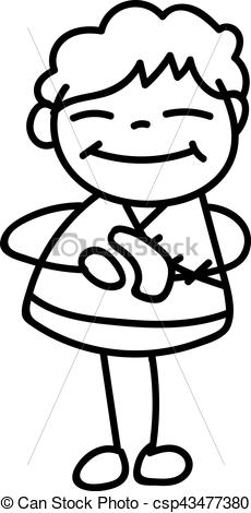 230x470 Hand Drawing Cartoon Character Happy Chinese New Year Hand