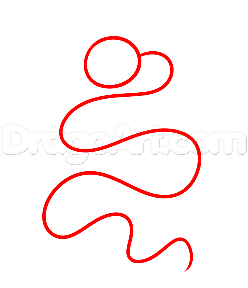 869x1010 Chinese New Year Dragon Drawing Lesson, Step