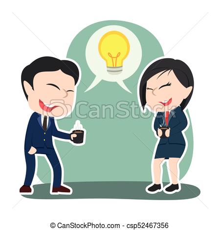 450x470 Chinese Business Couple Discussing Idea