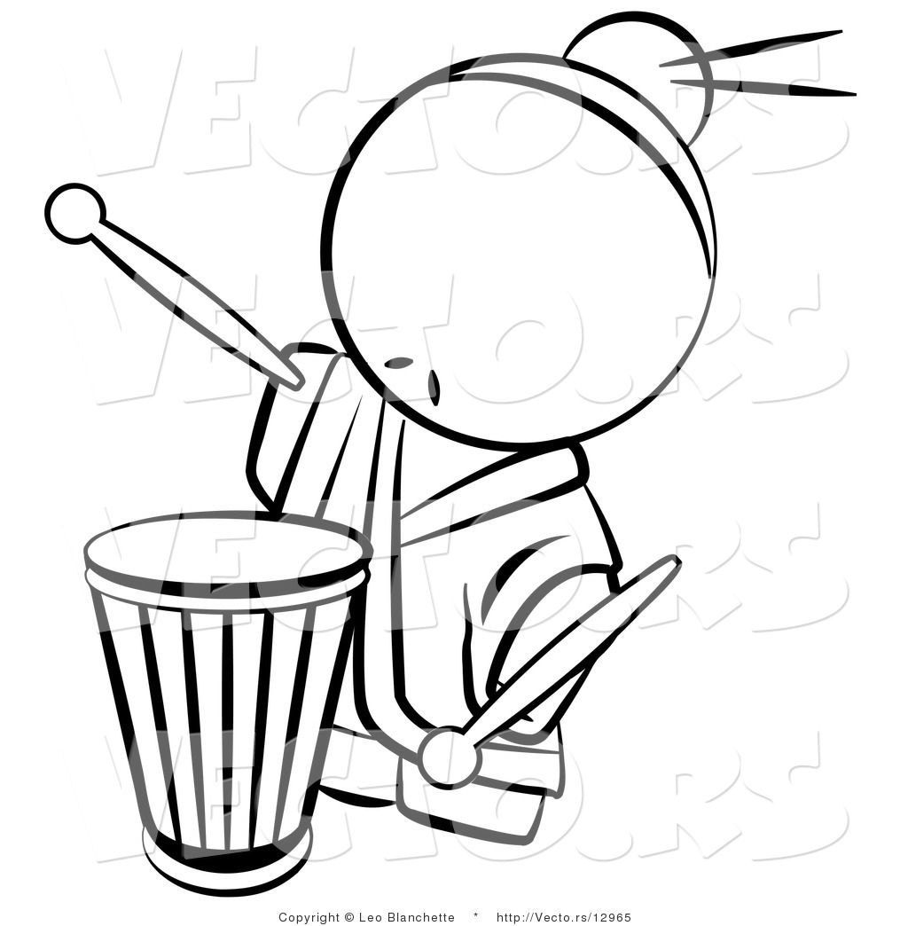 1024x1044 Vector Of Drummer Chinese Person