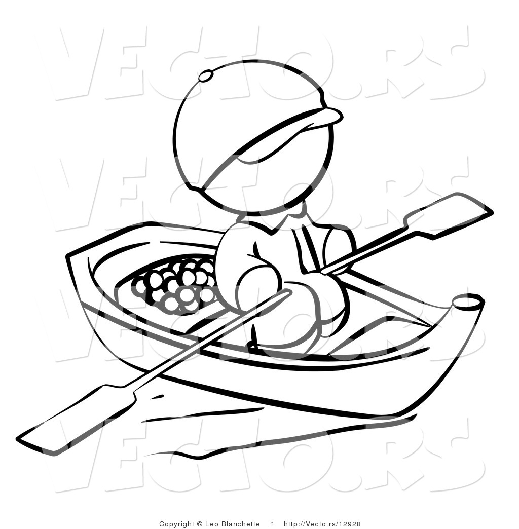 1024x1044 Vector Of Person Rowing A Chinese Boat