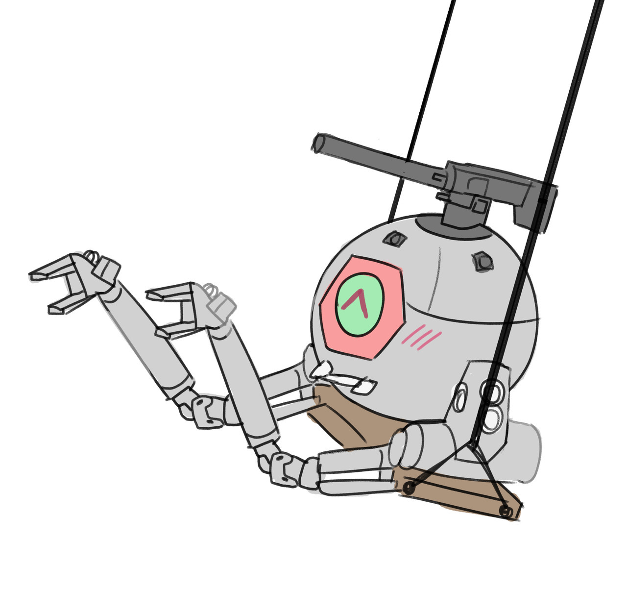 1280x1202 Gay For The Hyaku Shiki Ball On A Swing