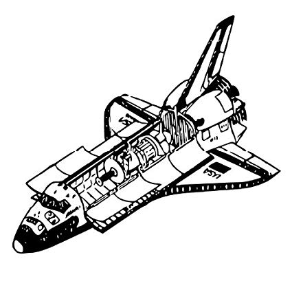 425x425 Space Mountain Hideout Rocket Vinyl Decal Everything Else