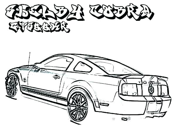 600x464 Mustang Gt Drawing