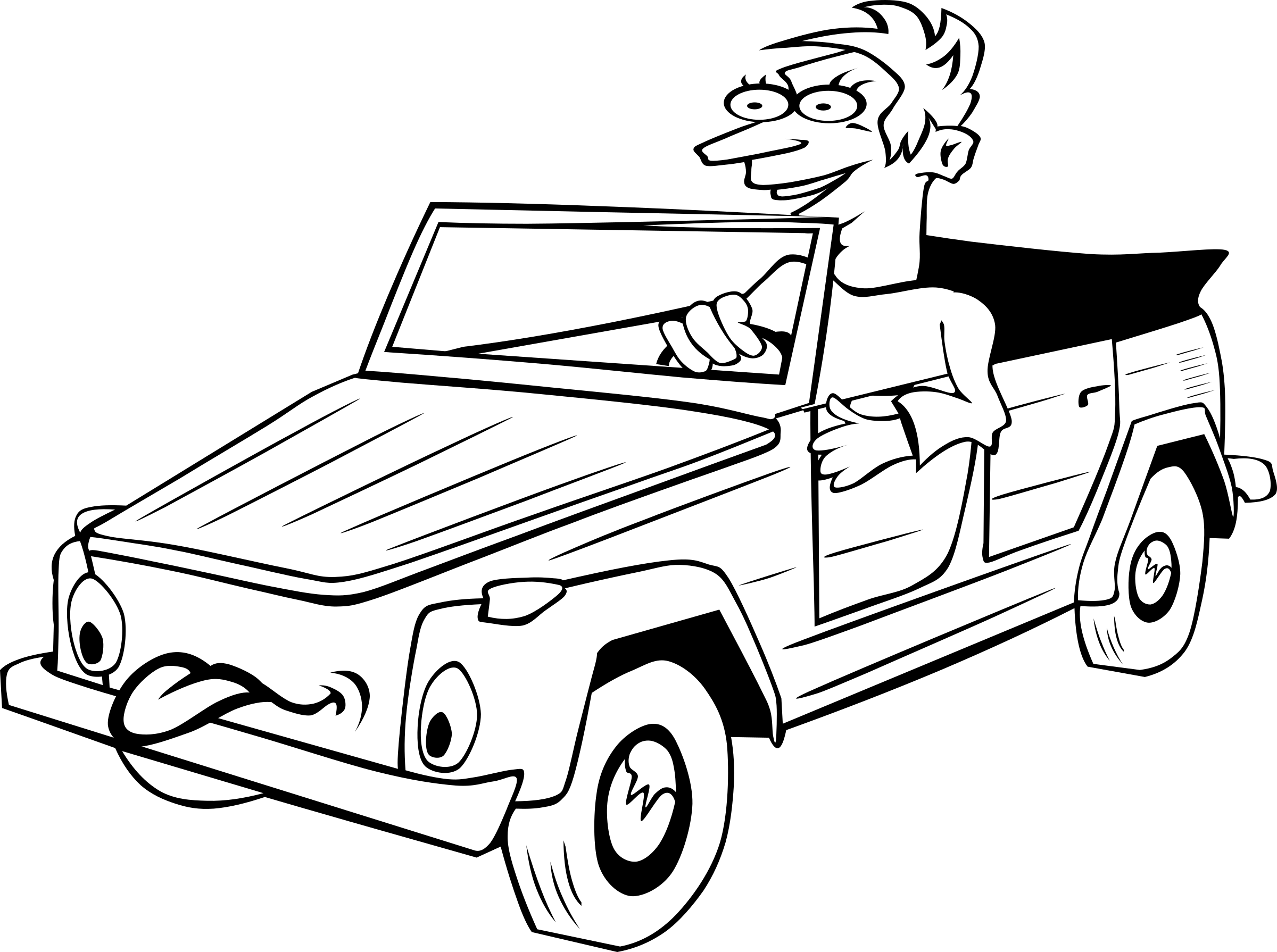 2400x1790 Cartoon Muscle Car Drawings