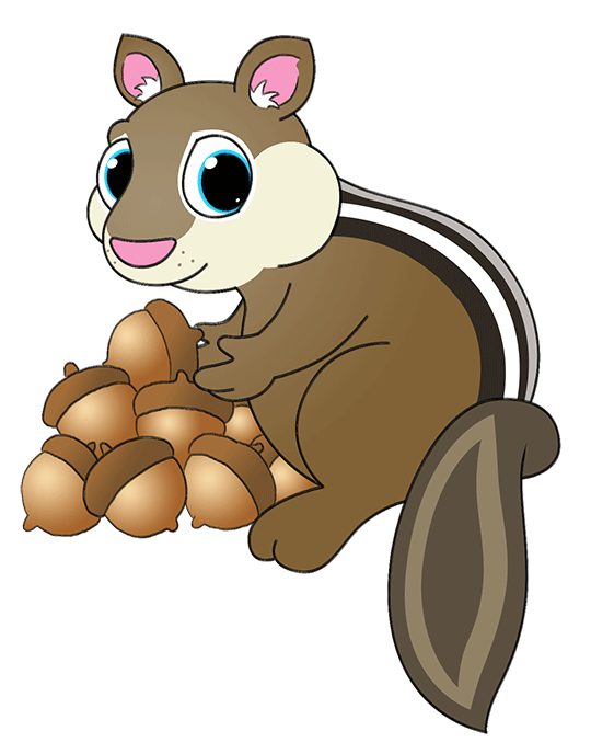 540x688 Cartoon Chipmunk Step