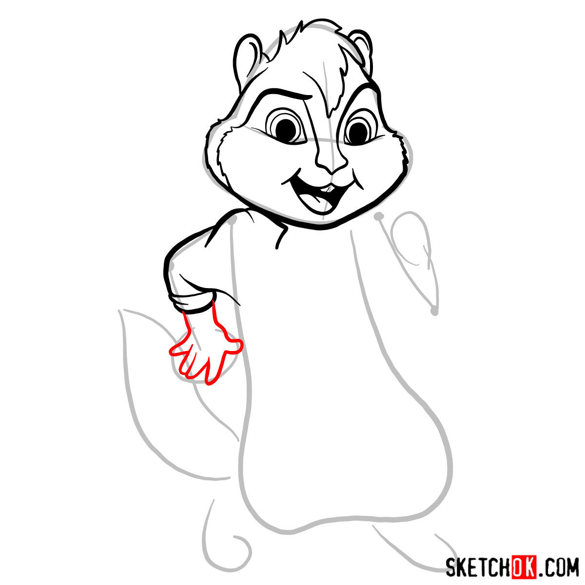 Chipmunk Drawing | Free download on ClipArtMag