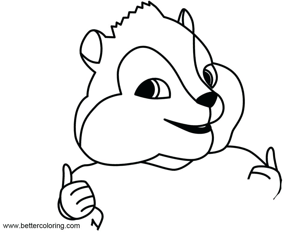 1010x770 Alvin And Chipmunks Coloring Pages Pleasant Chipmunk Coloring