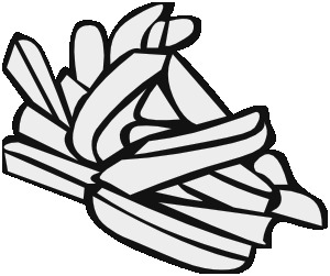 300x251 Clipart Fish Black And White Amazing Chips Clipart Black And White