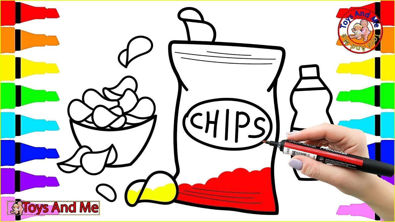 1280x720 How To Draw Potato Chips