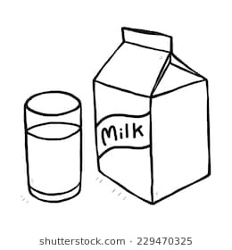 260x280 Chocolate Cow Milk Box Vector Image Stock Vector