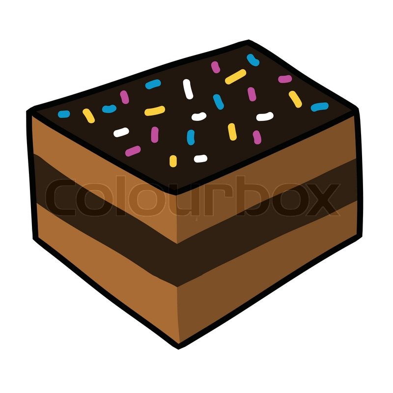 800x800 Cartoon Cake Hand Drawing Vector Stock Vector Colourbox