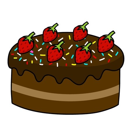 Chocolate Cake Drawing | Free download on ClipArtMag