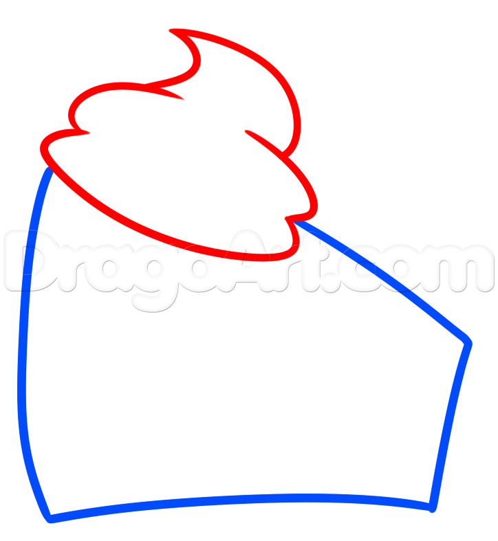 724x787 How To Draw Chocolate Cake, Step