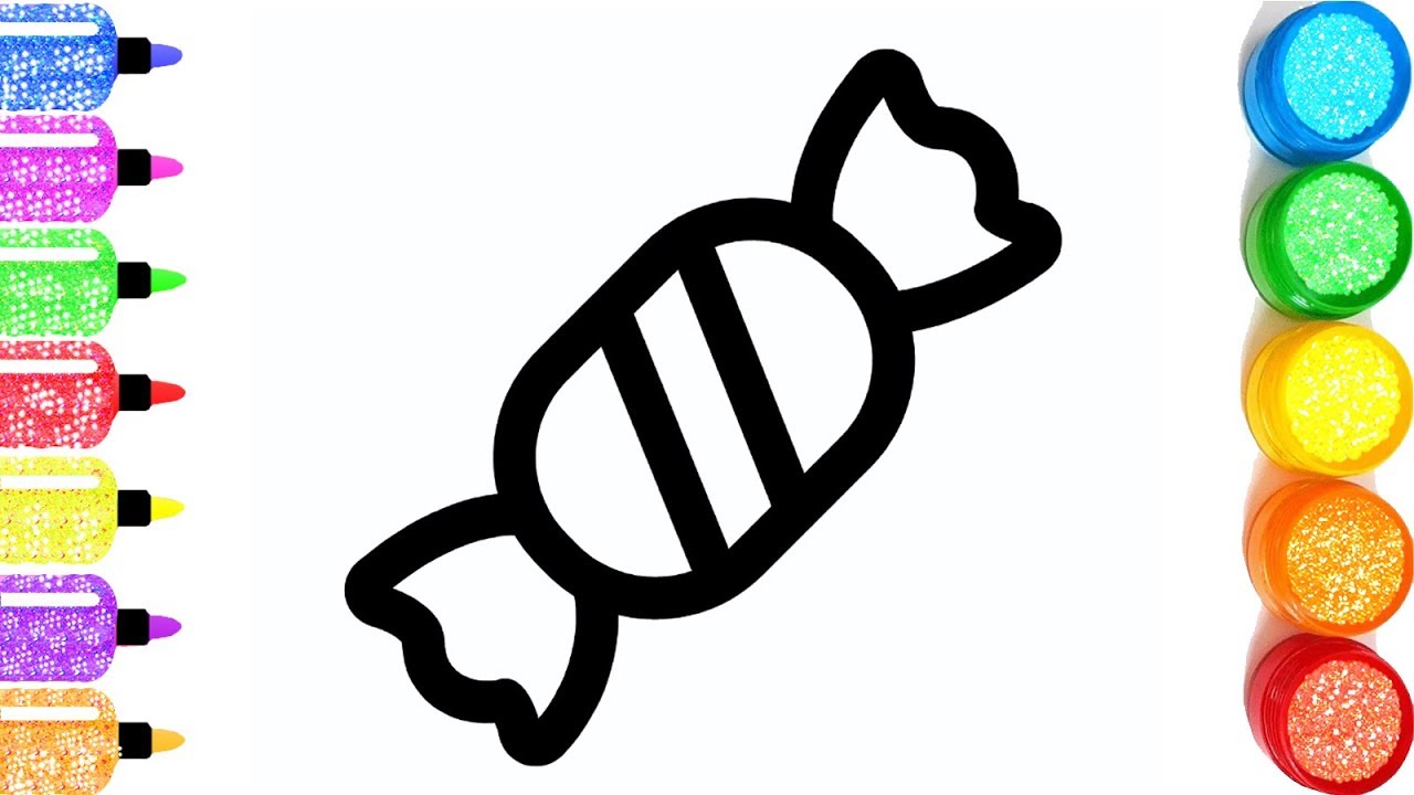 1280x720 How To Draw A Candy For Kids