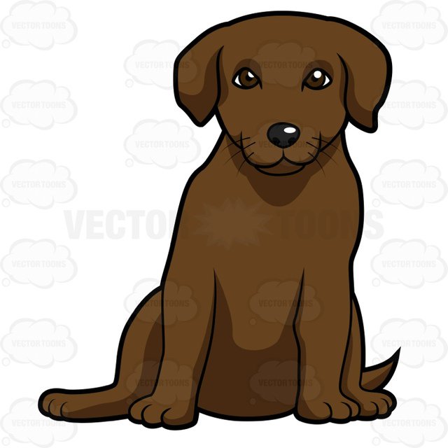 Chocolate Lab Drawing | Free download on ClipArtMag