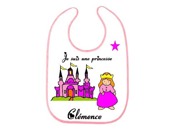 640x450 Personalized Bib Name Choice Edging Pink Owl Drawing Etsy