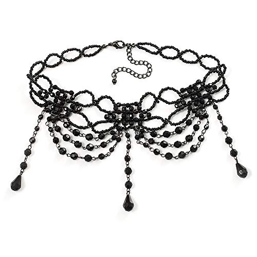500x500 chic victorian gothic burlesque black bead choker
