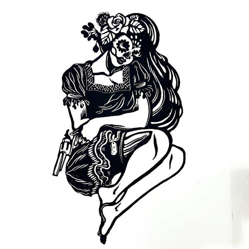 794x794 dia de los muertos art chicana chola mexican decor etsy