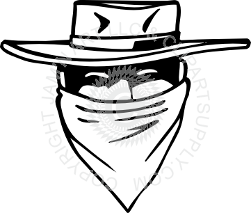 361x306 Huge Collection Of 'bandana Over Mouth Drawing' Download More