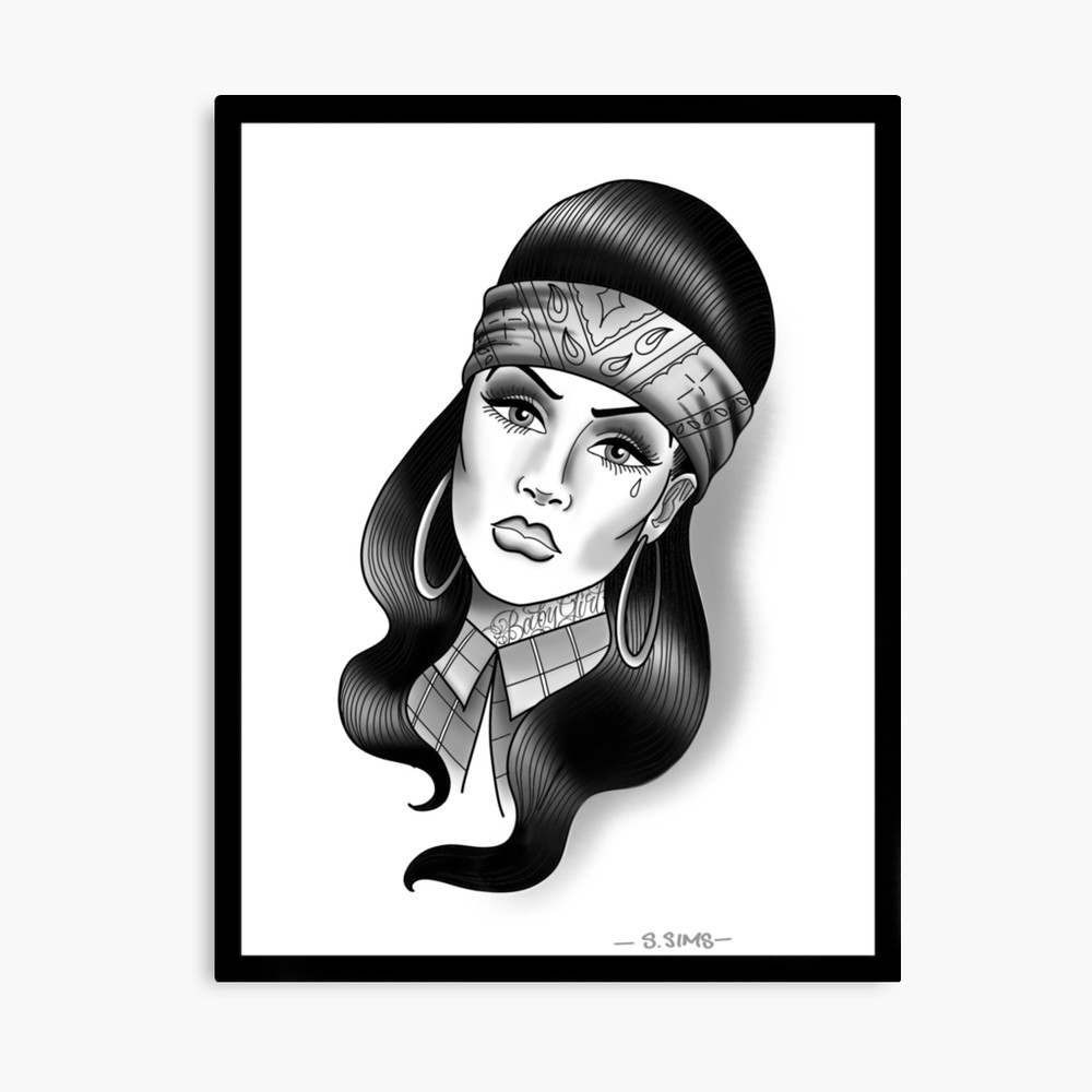 1000x1000 chola canvas print
