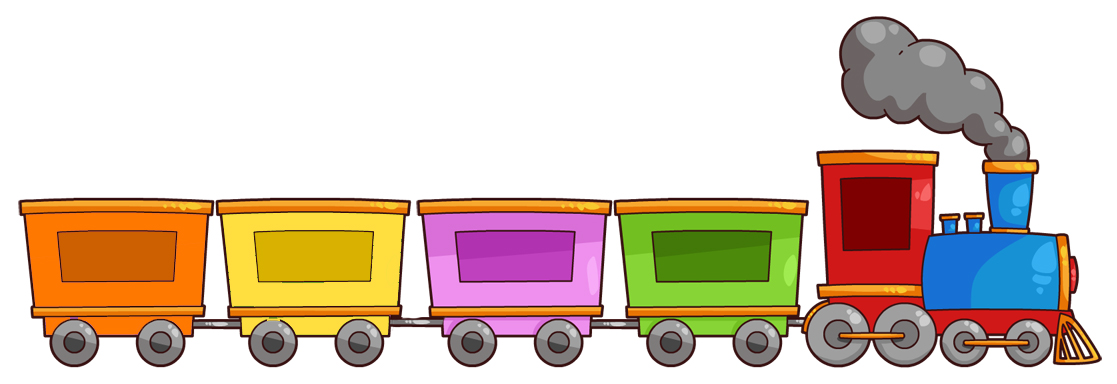 1117x384 Choo Choo Train Clipart