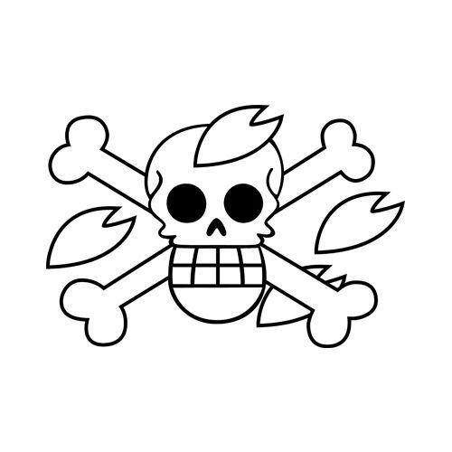 500x500 One Piece Anime Chopper Cross Bones Logo Vinyl Stickers Symbol