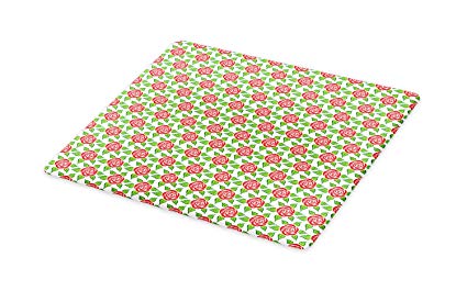 425x265 ambesonne roses cutting board, doodle drawing circular