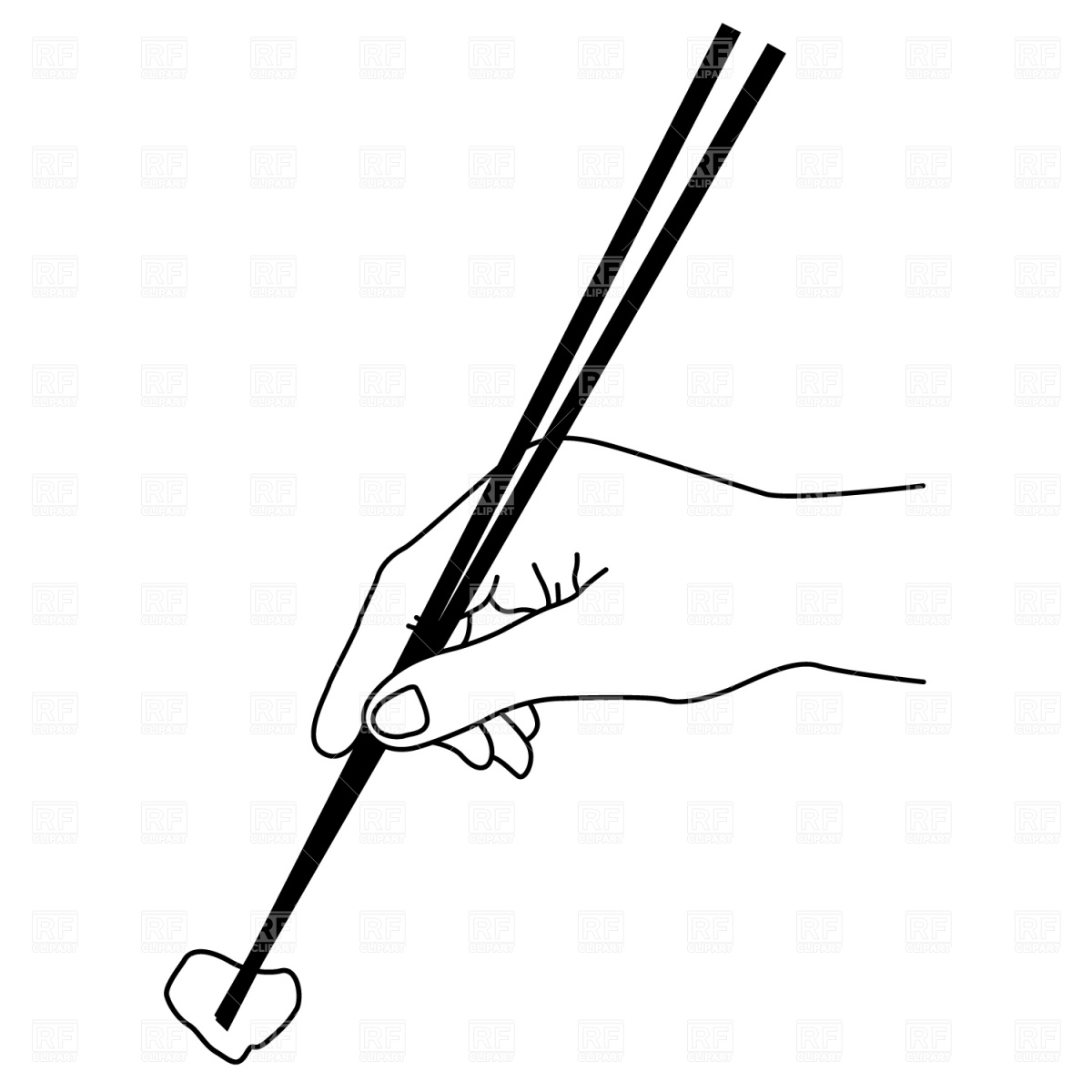 1200x1200 hand with chopsticks vector image of people prague