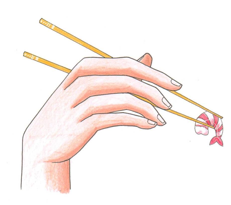 928x826 how to draw hand with chopsticks drawing tutorialshelp