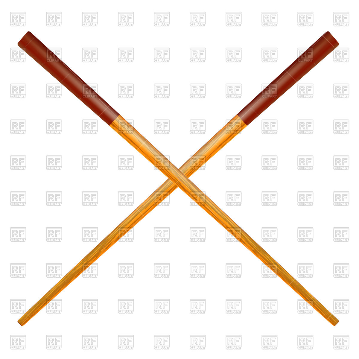 1200x1200 Traditional Colored Chopsticks For Food Isolated On White