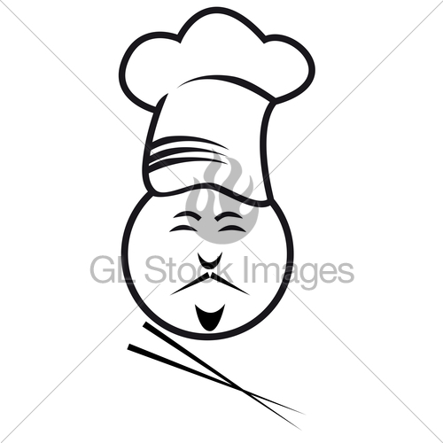 500x500 chef with chopsticks gl stock images