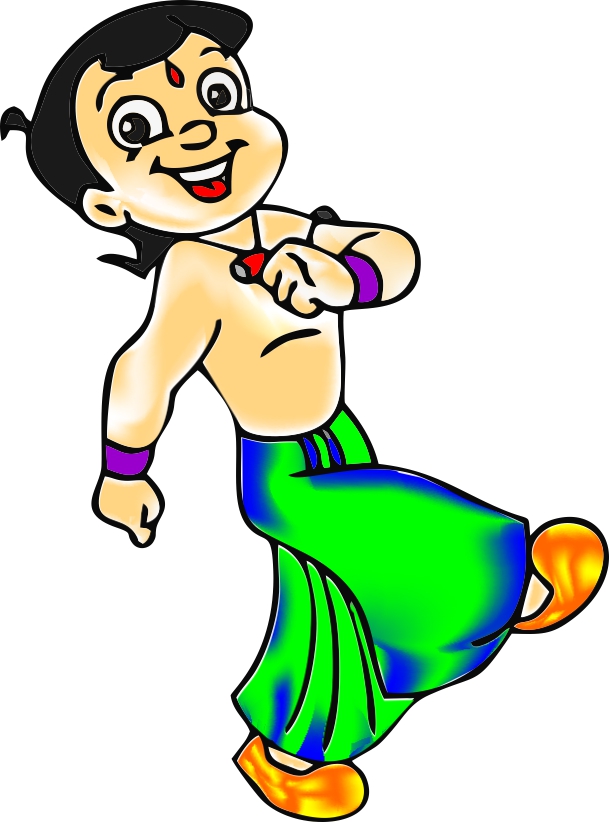609x822 sheth chota bheem mesh tool effect in corel draw