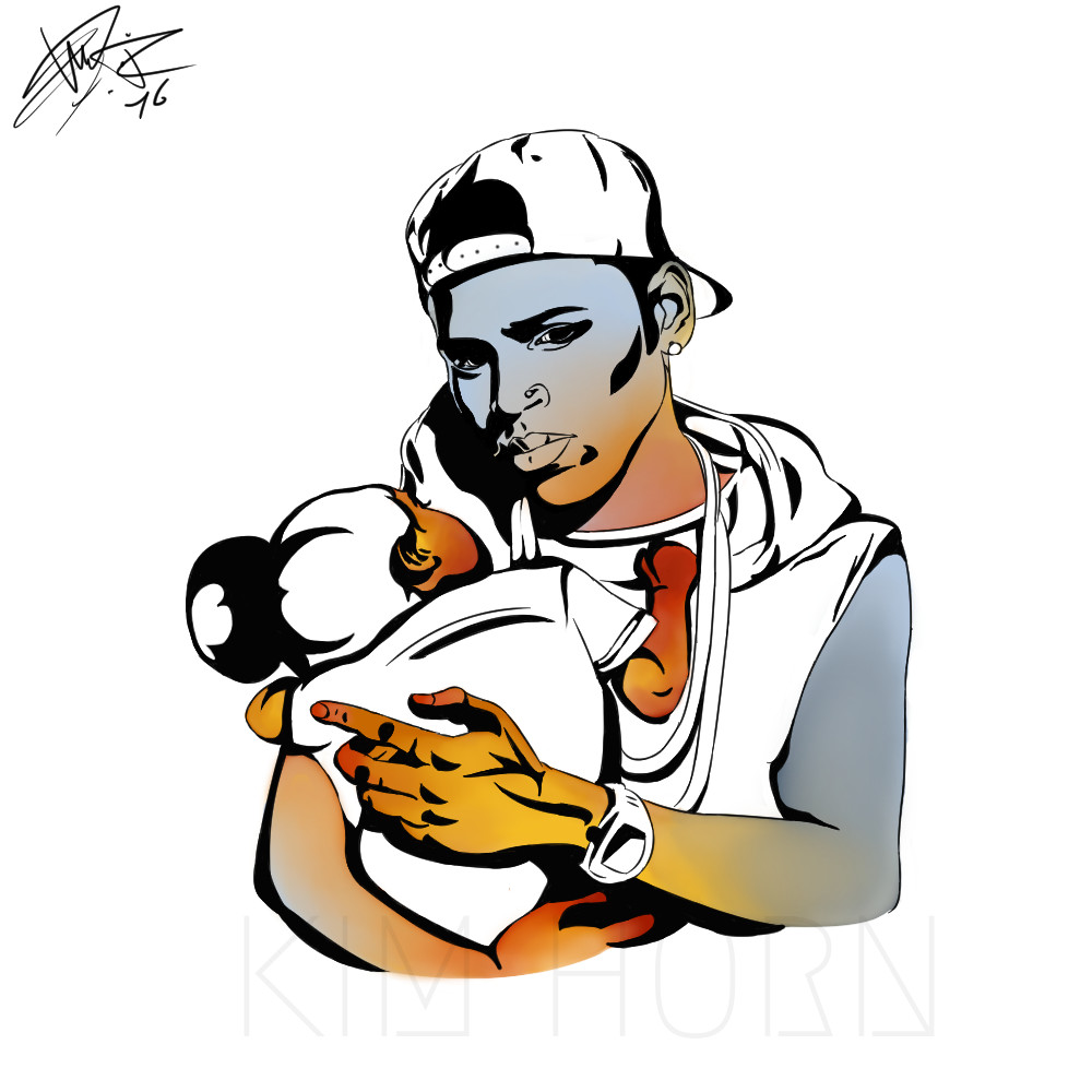 1000x1000 Free Chris Brown Clipart Drawing, Download Free Clip Art