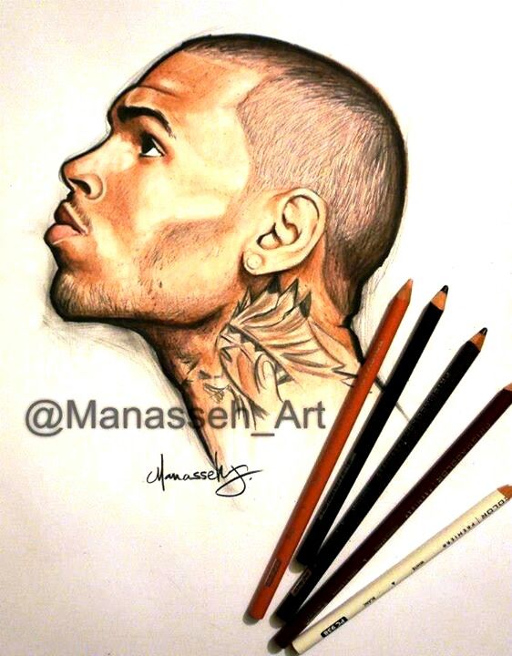 562x720 Art Chris Brown, Chris Brown Drawing, Art